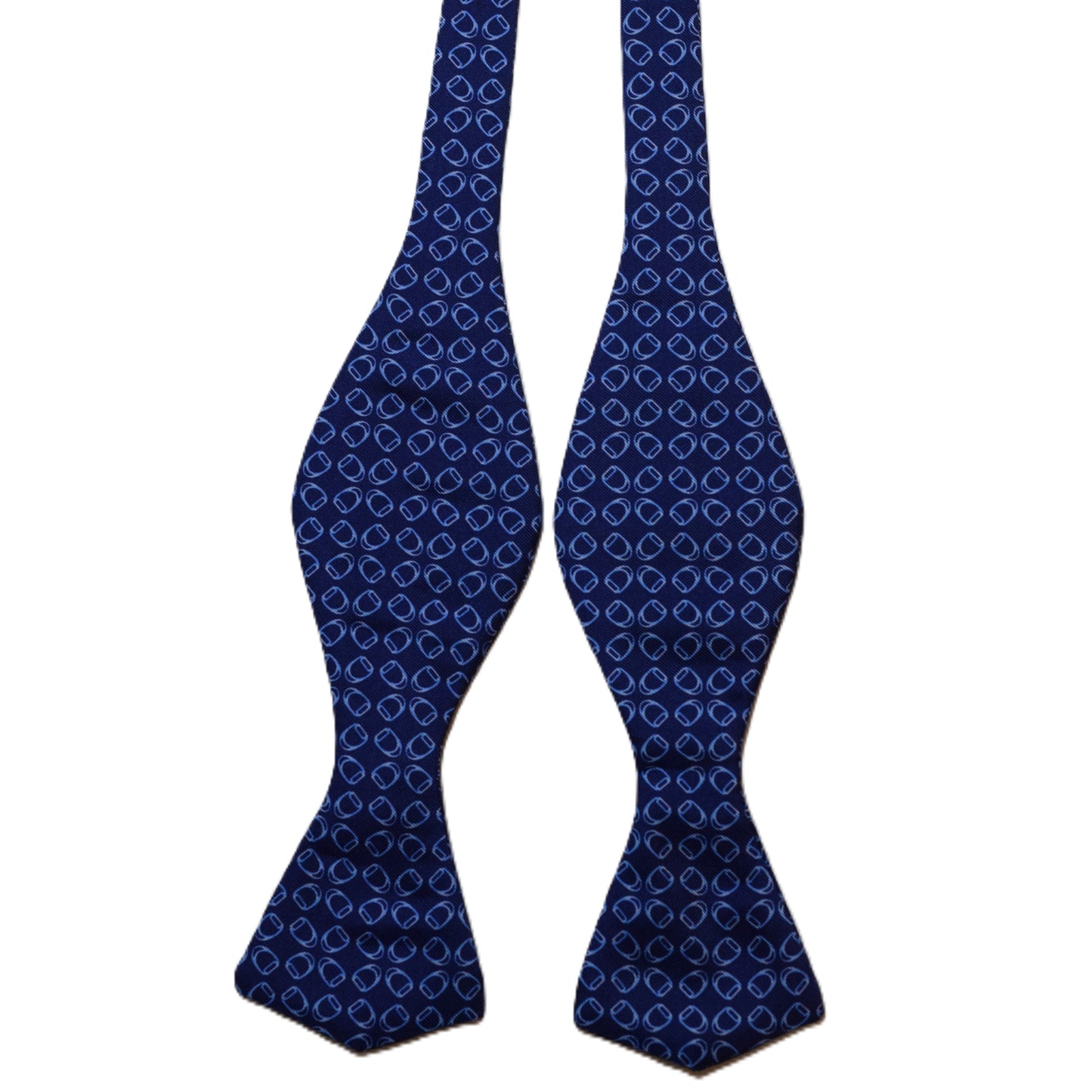 Blue bowtie with light blue buckle