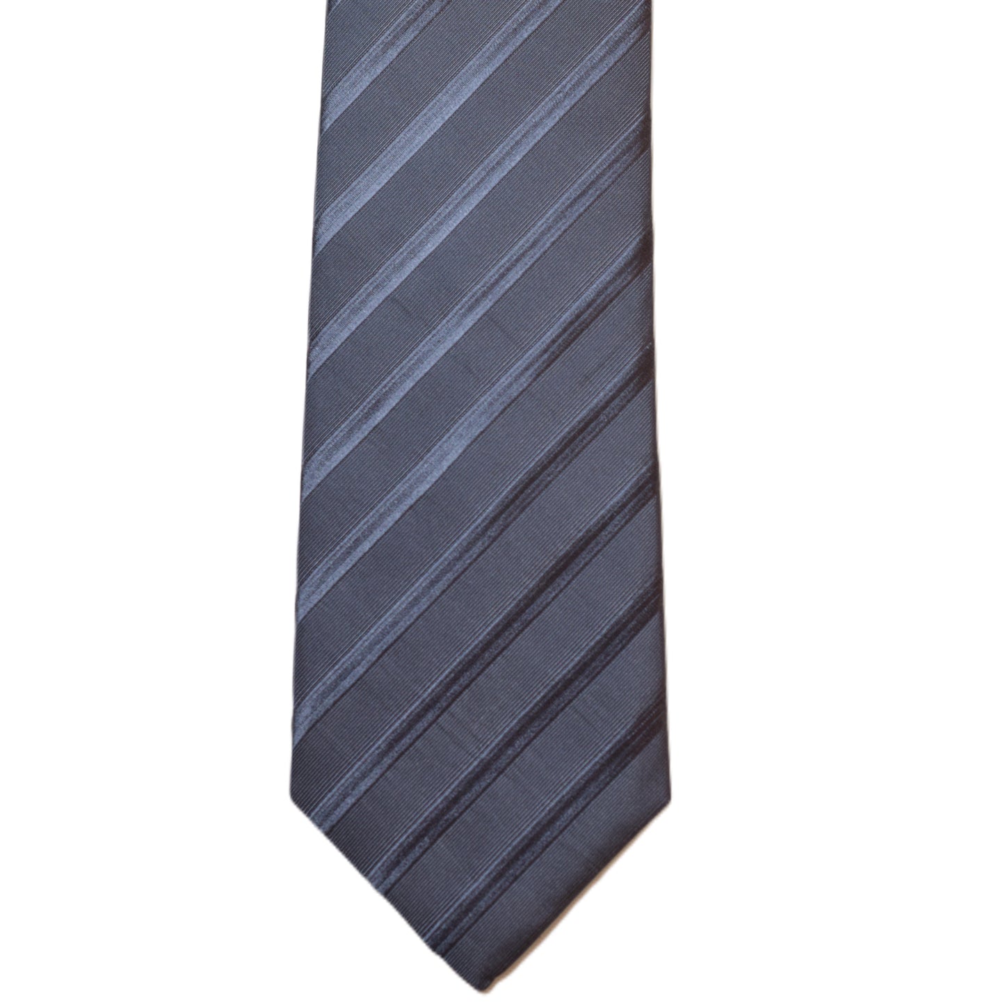 Grey necktie with grey lines