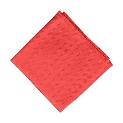 Red pocket square with red lines