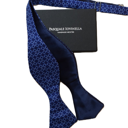 Blue bowtie with light blue buckle & blue
