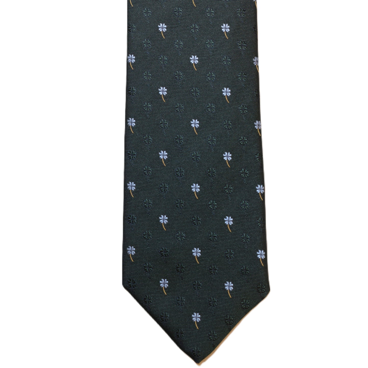 Dark green with light blue flowers