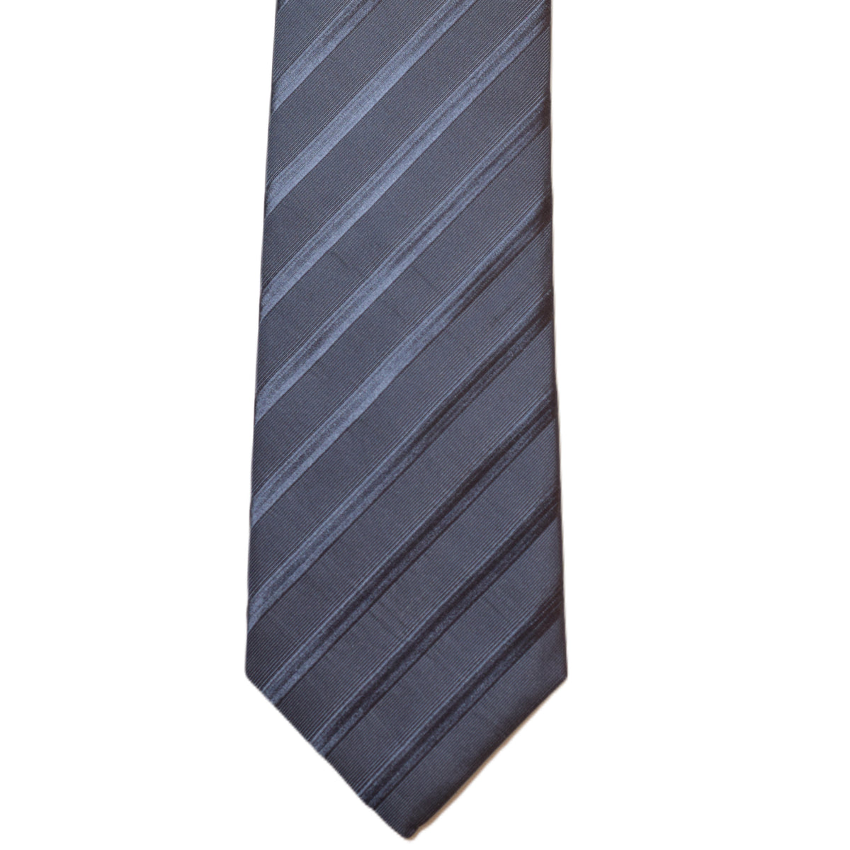 Grey necktie with grey lines